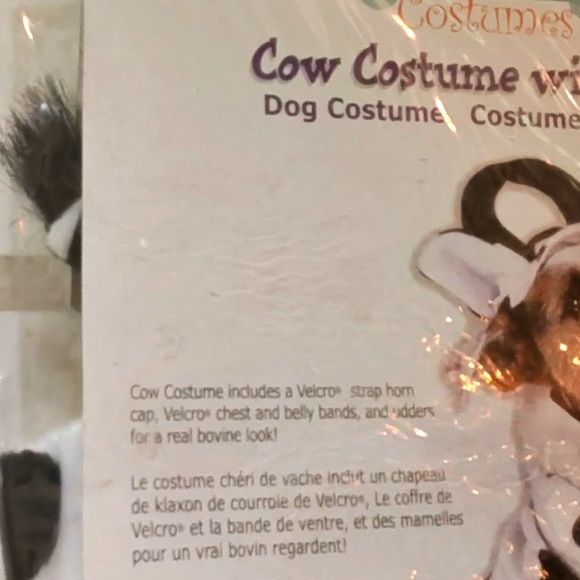 Cow Print Dog Halloween Costume Small - Picture 3 of 5